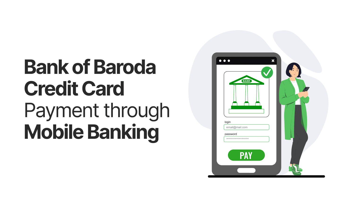 Bank of Baroda Credit Card Payment through Mobile Banking
