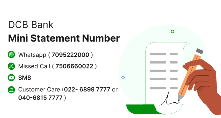 DCB Bank Mini Statement Number