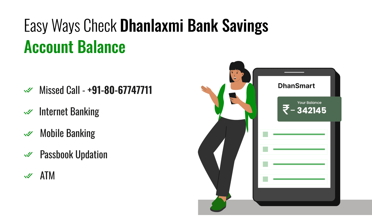 Dhanlaxmi Bank Balance Check Number