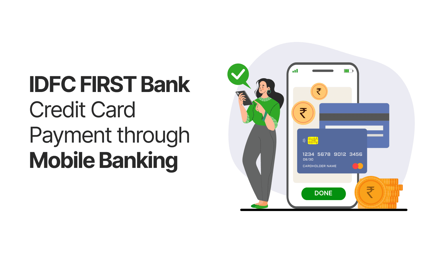 IDFC First Bank Credit Card Payment through Mobile Banking
