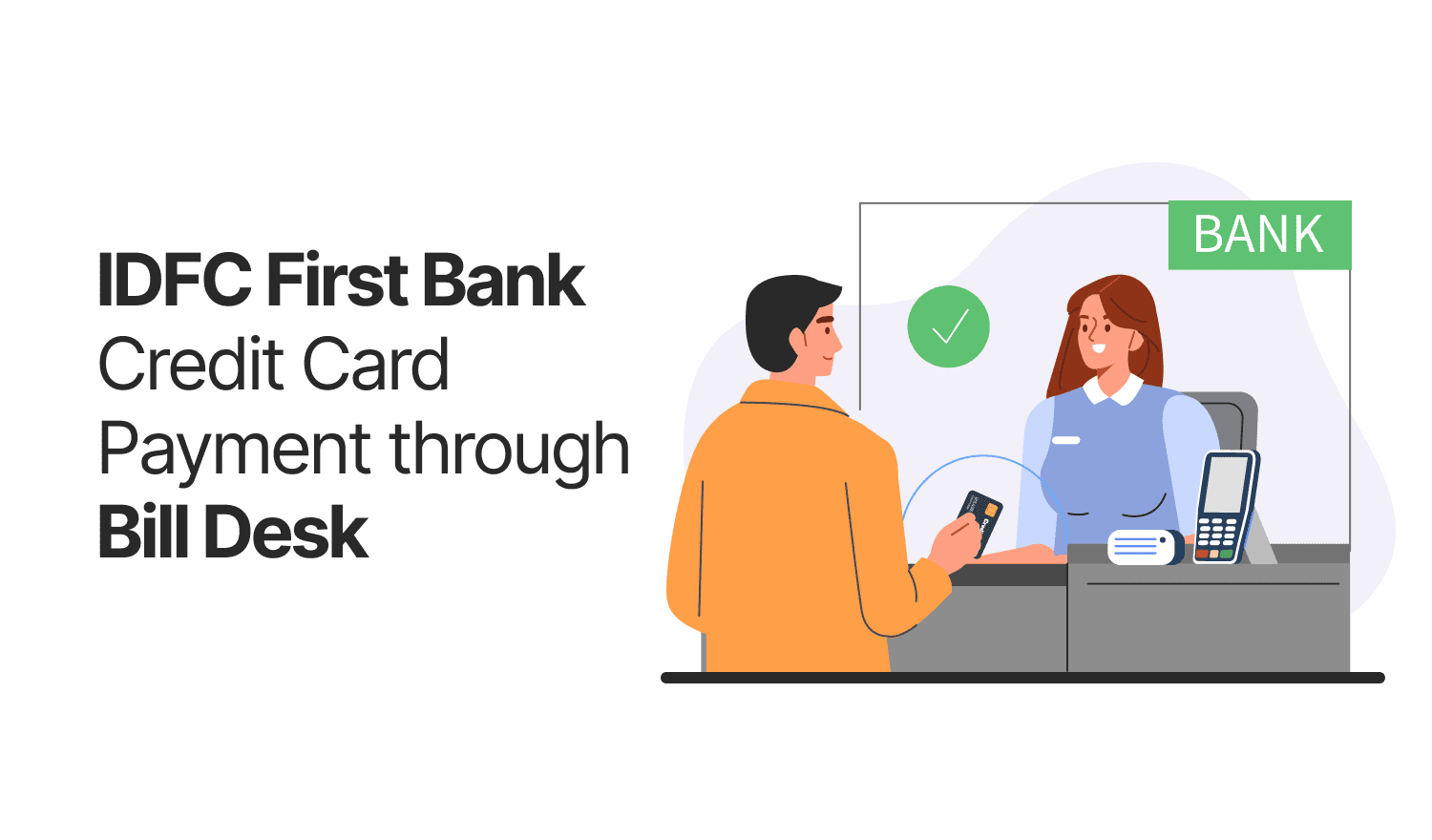 IDFC First Bank Credit Card Payment through BillDesk