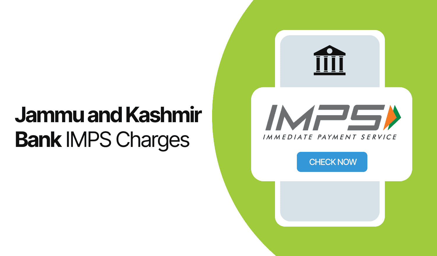 Jammu and Kashmir Bank IMPS Charges