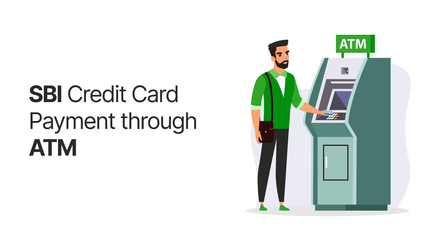 SBI Credit Card Payment through ATM